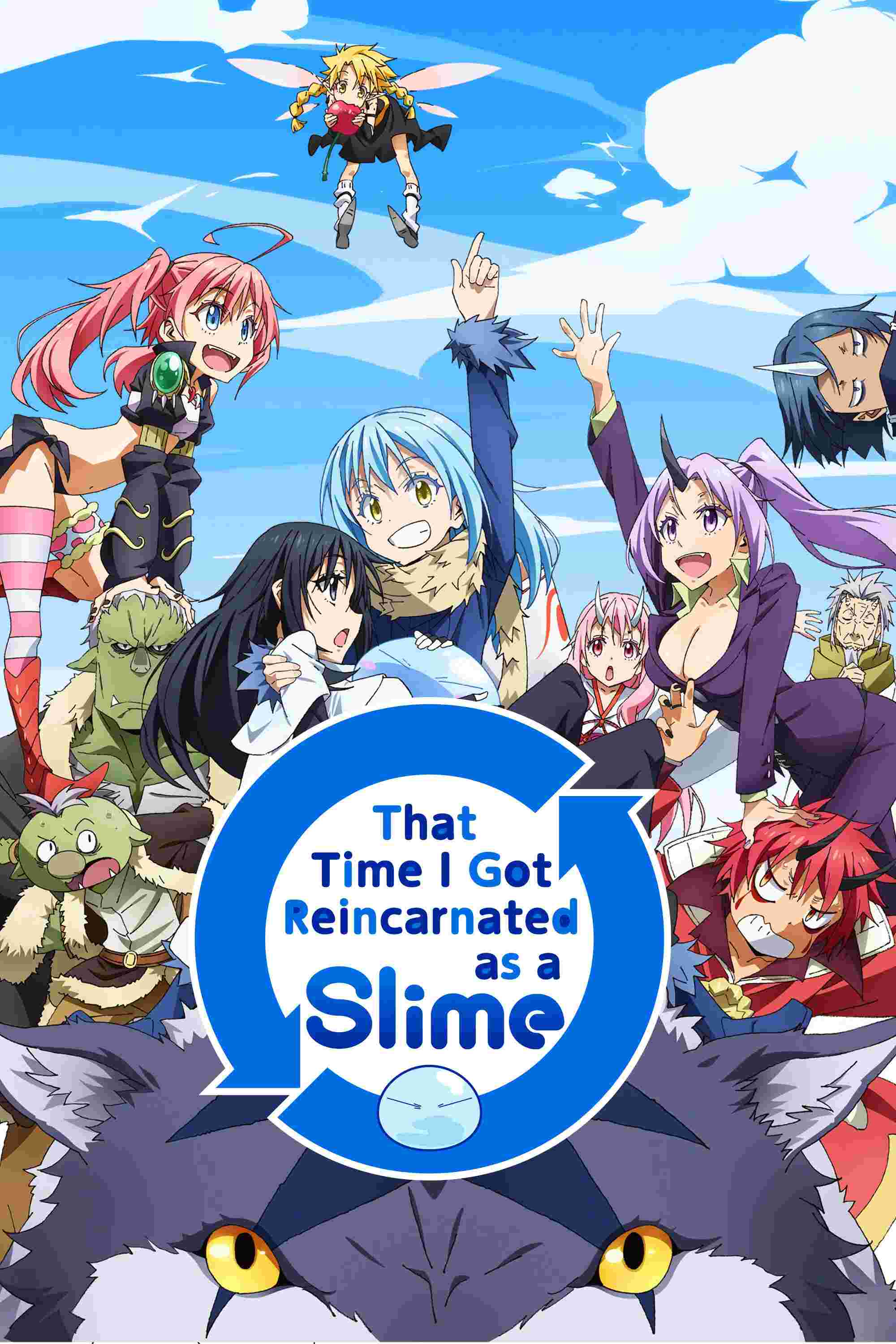 Poster chính thức của phim Phim Hành Động & Phiêu Lưu, Phim Hoạt Hình "Lúc Đó Tôi Đã Chuyển Sinh Thành Slime (Phần 4)" (That Time I Got Reincarnated as a Slime - 2018), với sự tham gia của diễn viên Miho Okasaki và Tomoaki Maeno.