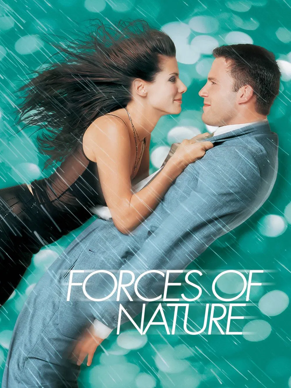 Poster chính thức của phim Phim Tình Cảm, Phim Hài "Lực hút tự nhiên" (Forces of Nature - 1999), với sự tham gia của diễn viên Sandra Bullock và Ben Affleck.