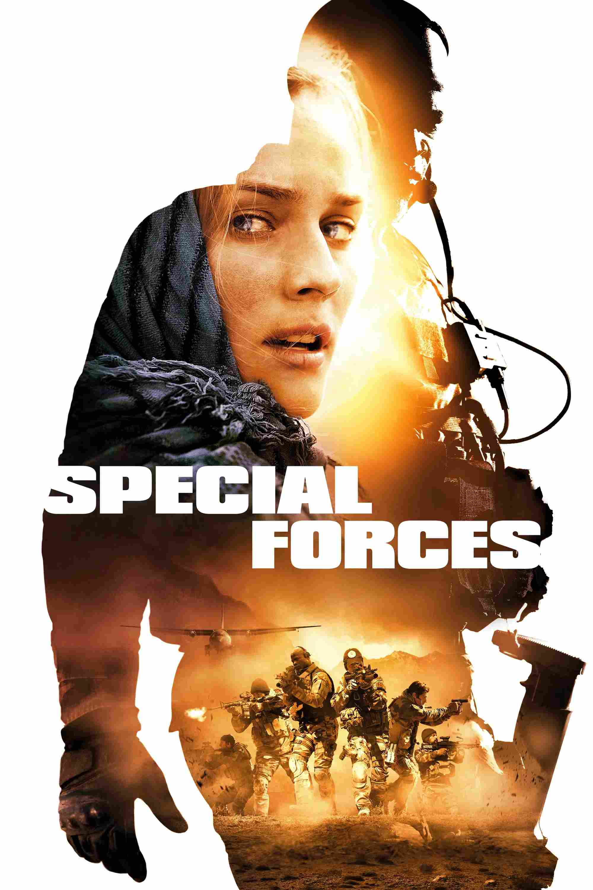 Poster chính thức của phim Phim Hành Động, Phim Tâm Lý "Lực Lượng Đặc Nhiệm" (Special Forces - 2011), với sự tham gia của diễn viên Diane Kruger và Djimon Hounsou.