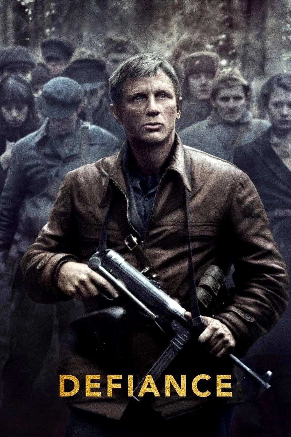 Poster chính thức của phim Phim Hành Động, Phim Tâm Lý "Lực Lượng Đối Kháng" (Defiance - 2008), với sự tham gia của diễn viên Daniel Craig và Liev Schreiber.