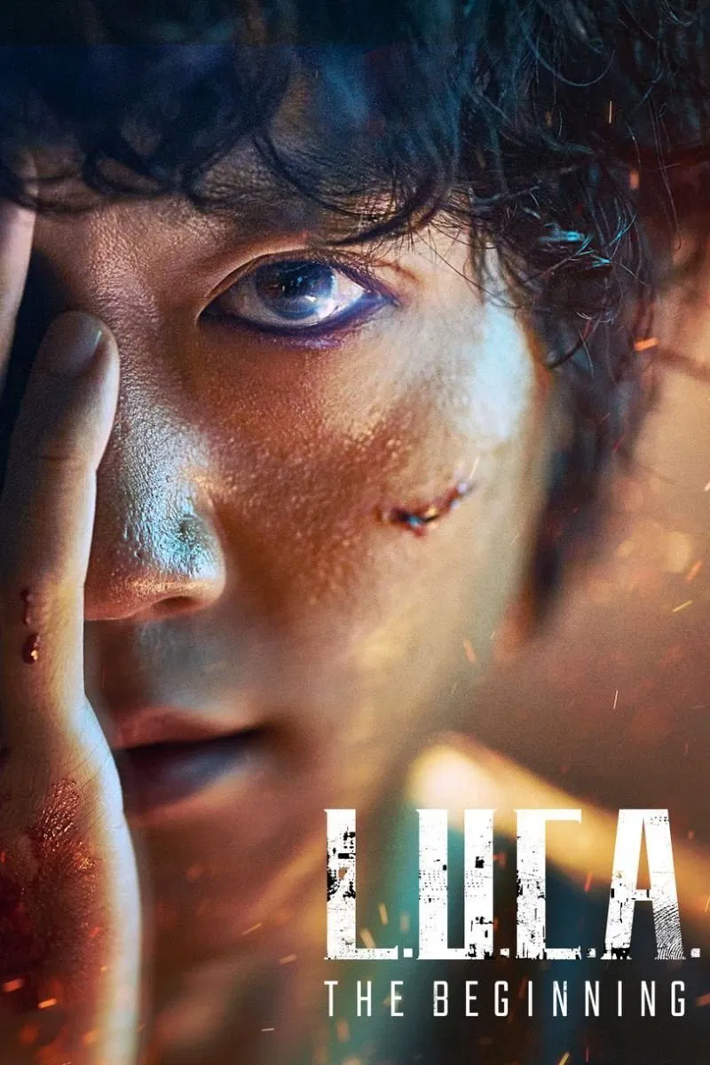 Poster chính thức của phim Phim Bí Ẩn, Phim Viễn Tưởng & Giả Tưởng "L.U.C.A" (L.U.C.A.: The Beginning - 2021), với sự tham gia của diễn viên Kim Rae-won và Lee Da-hee.
