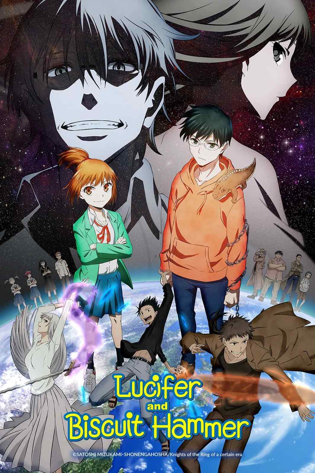 Poster chính thức của phim Phim Hoạt Hình, Phim Hài "Lucifer Và Chiếc Búa Bánh Quy (Samidare Của Những Tinh Cầu)" (Lucifer and the Biscuit Hammer - 2022), với sự tham gia của diễn viên Junya Enoki và Naomi Ohzora.