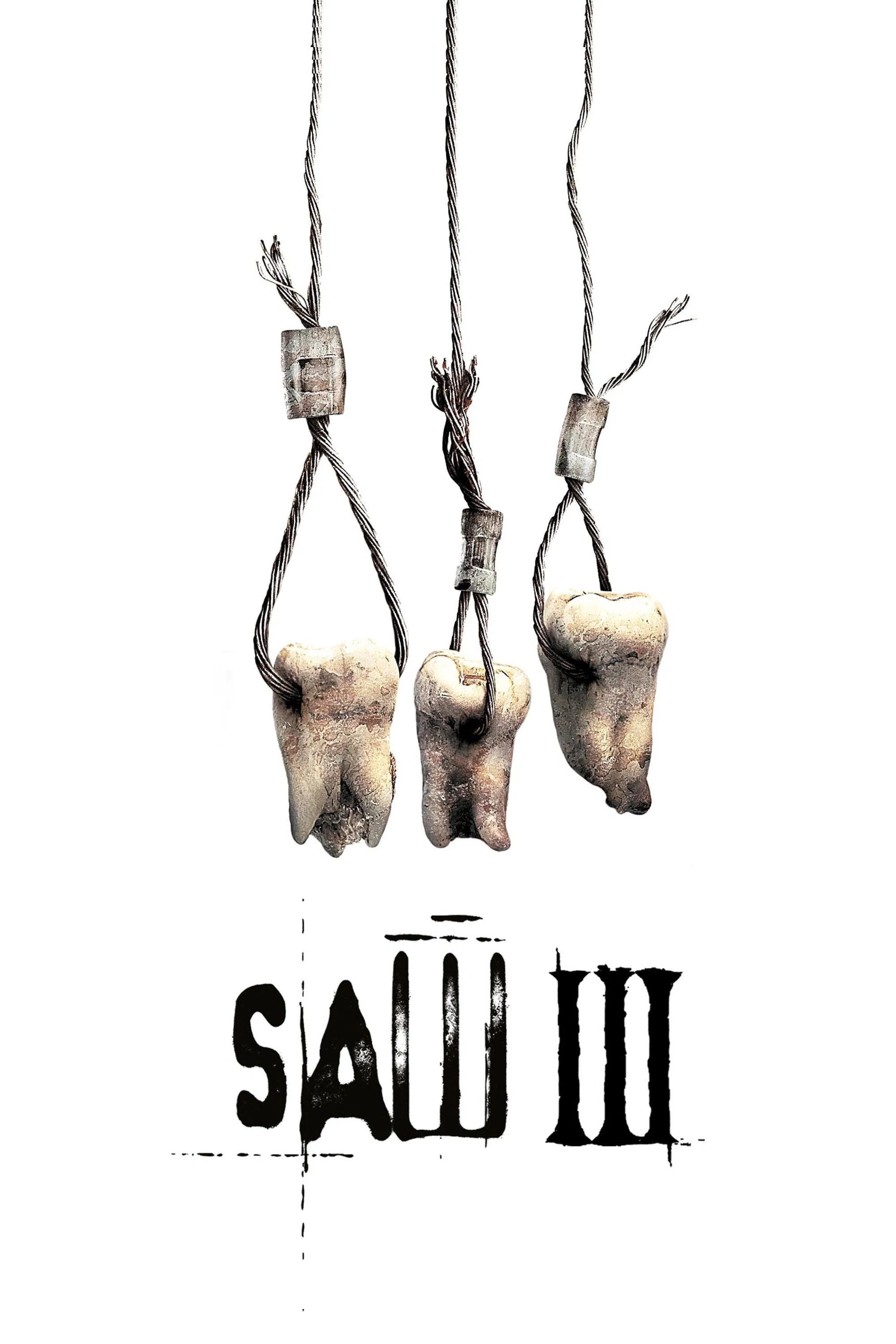 Poster chính thức của phim Phim Kinh Dị, Phim Giật Gân "Lưỡi cưa III" (Saw III - 2006), với sự tham gia của diễn viên Tobin Bell và Shawnee Smith.