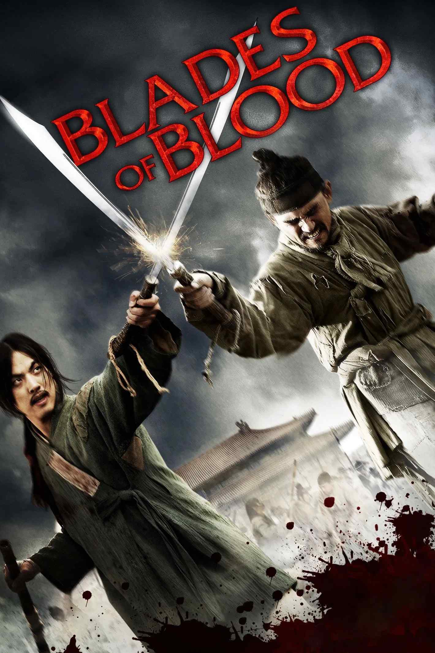 Poster chính thức của phim Phim Hành Động, Phim Tâm Lý "Lưỡi Gươm Máu" (Blades of Blood - 2010), với sự tham gia của diễn viên Cha Seung-won và Hwang Jung-min.