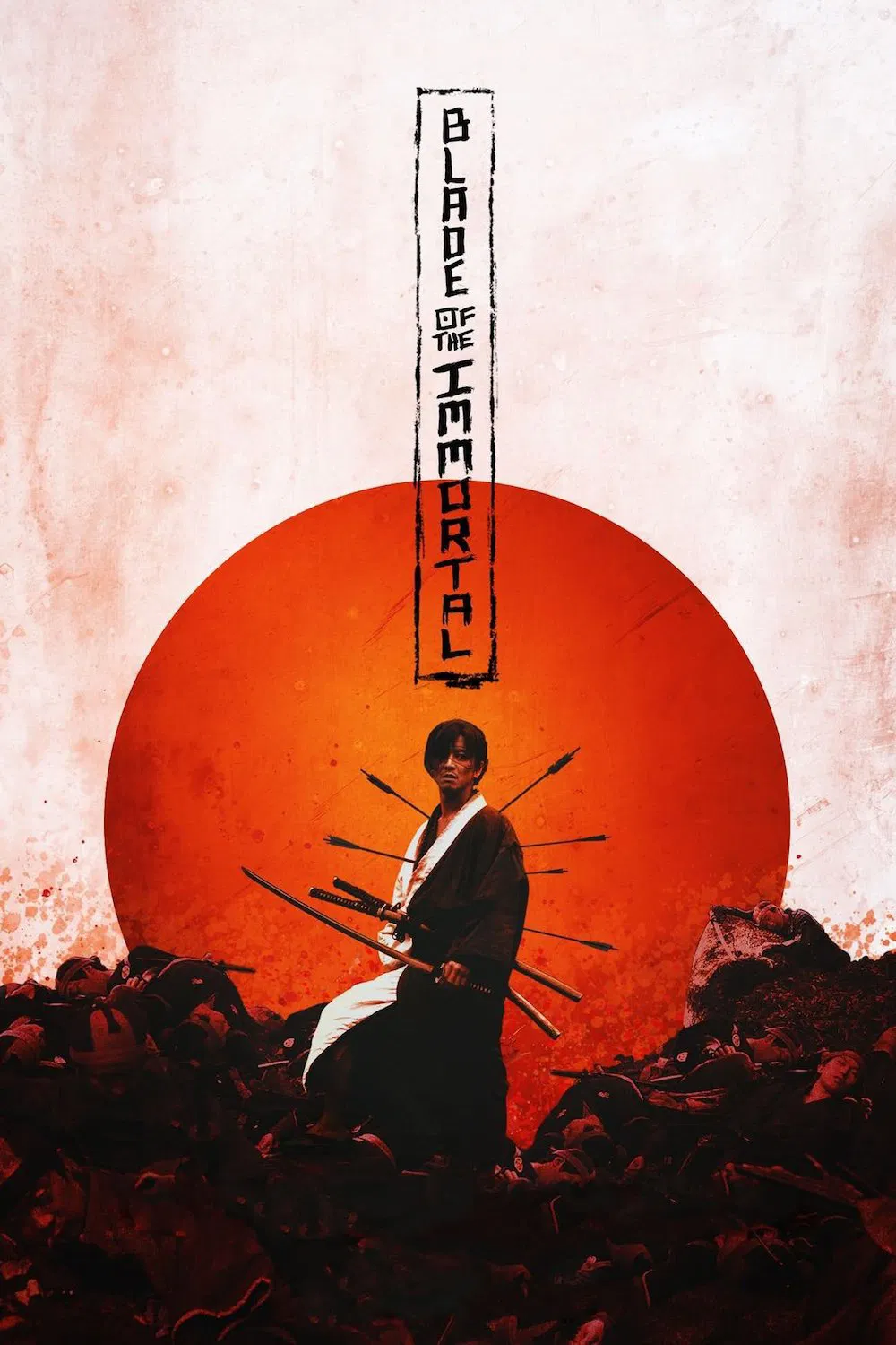 Poster chính thức của phim Phim Hành Động, Phim Giả Tượng "Lưỡi Kiếm Bất Tử" (Blade of the Immortal - 2017), với sự tham gia của diễn viên Takuya Kimura và Hana Sugisaki.