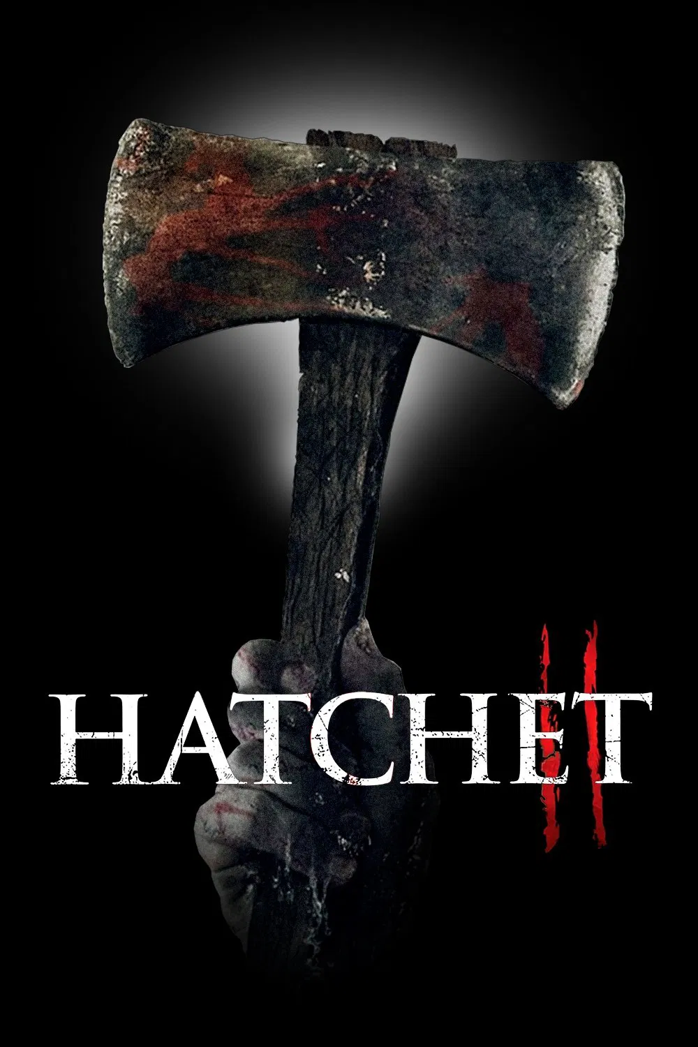 Poster chính thức của phim Phim Kinh Dị, Phim Hài "Lưỡi Rìu 2" (Hatchet II - 2010), với sự tham gia của diễn viên Danielle Harris và Kane Hodder.