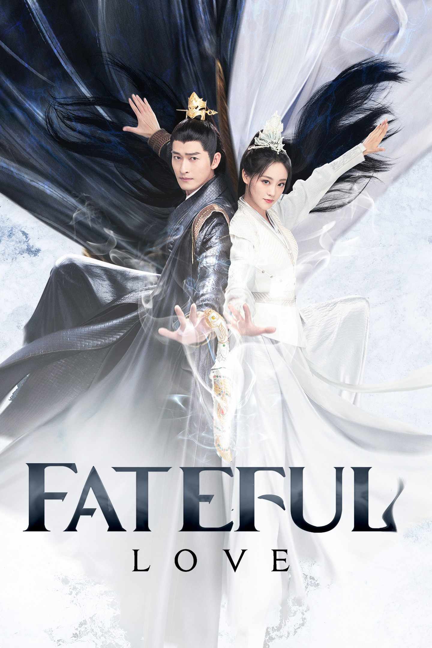 Poster chính thức của phim Phim Tâm Lý "Lưu Quang Dẫn" (Fateful Love - 2024), với sự tham gia của diễn viên Trương Hàn và Chúc Tự Đan.