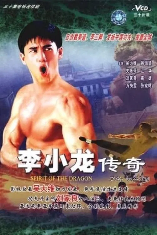 Poster chính thức của phim Phim Tâm Lý, Phim Hành Động & Phiêu Lưu "Lý Tiểu Long Truyền Kỳ" (Spirit of the Dragon - 1992), với sự tham gia của diễn viên David Wu và Lữ Tụng Hiền.