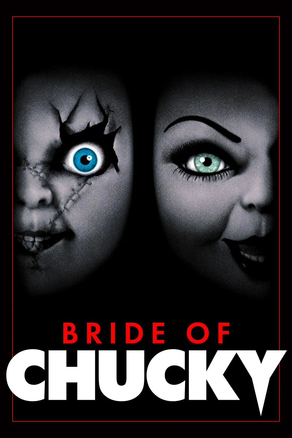 Poster chính thức của phim Phim Kinh Dị, Phim Hài "Ma Búp Bê 4" (Bride of Chucky - 1998), với sự tham gia của diễn viên Brad Dourif và Jennifer Tilly.