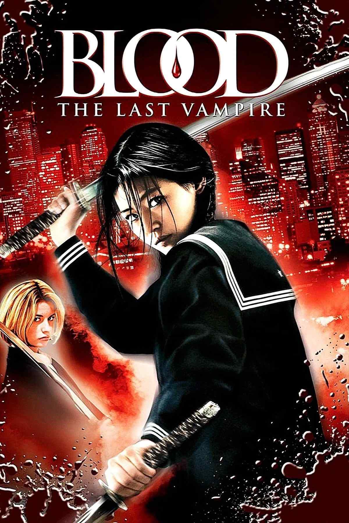 Poster chính thức của phim Phim Hành Động, Phim Phiêu Lưu "Ma Cà Rồng Cuối Cùng" (Blood: The Last Vampire - 2009), với sự tham gia của diễn viên Jun Ji-hyun và Allison Miller.
