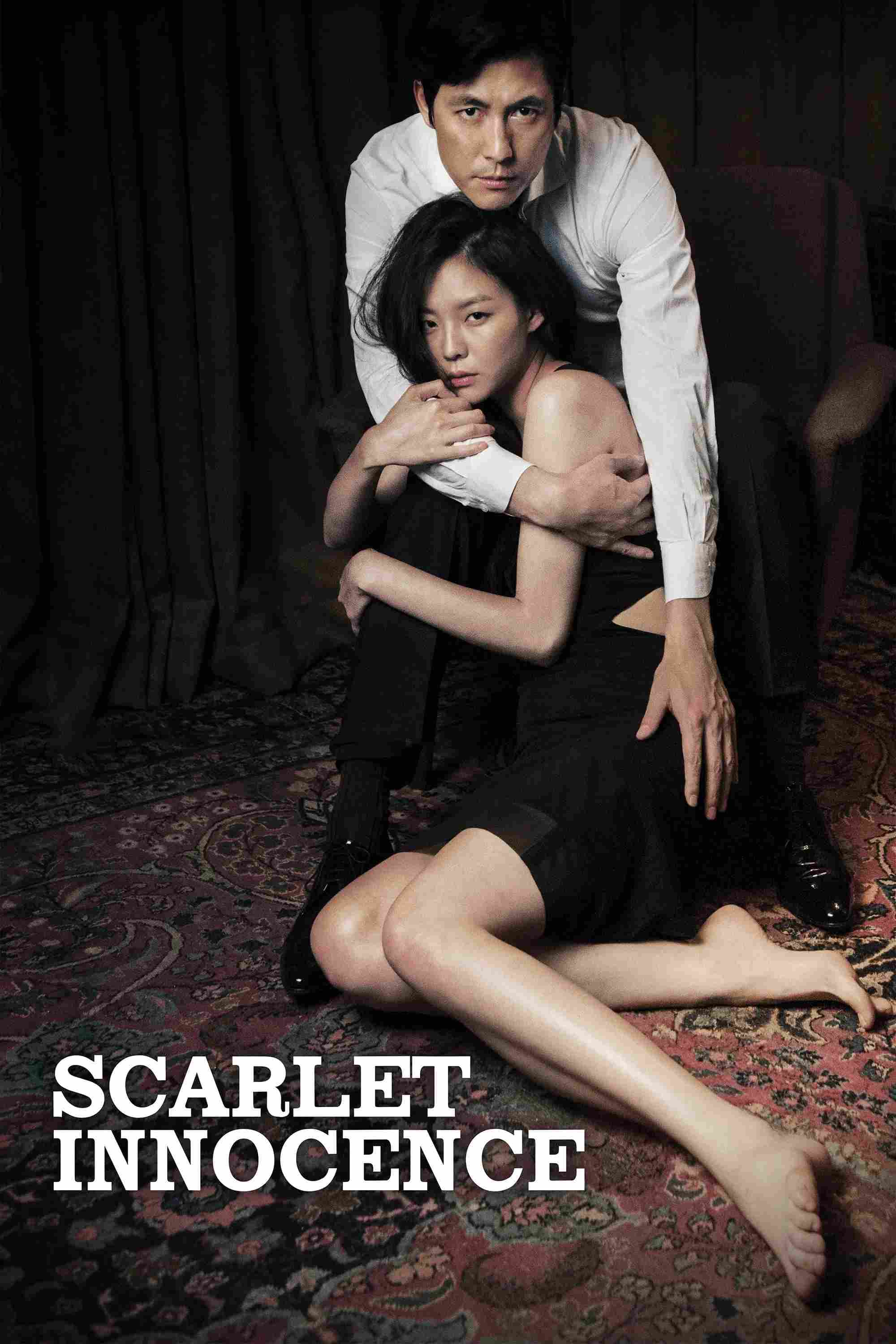 Poster chính thức của phim Phim Giật Gân, Phim Tâm Lý "Má Hồng Thơ Ngây" (Scarlet Innocence - 2014), với sự tham gia của diễn viên Jung Woo-sung và Esom.