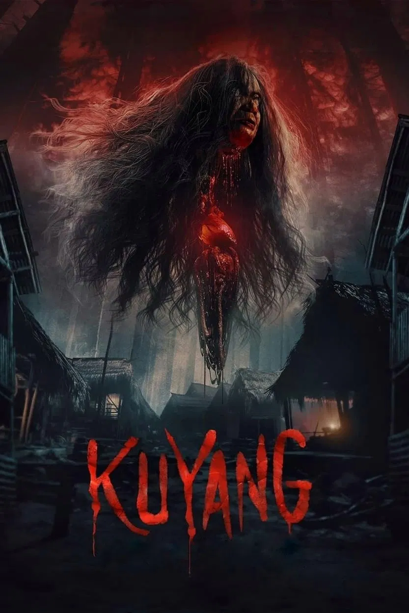 Poster chính thức của phim Phim Kinh Dị, Phim Tâm Lý "Ma Lai Rút Ruột" (Kuyang - 2024), với sự tham gia của diễn viên Dimas Aditya và Alyssa Abidin.