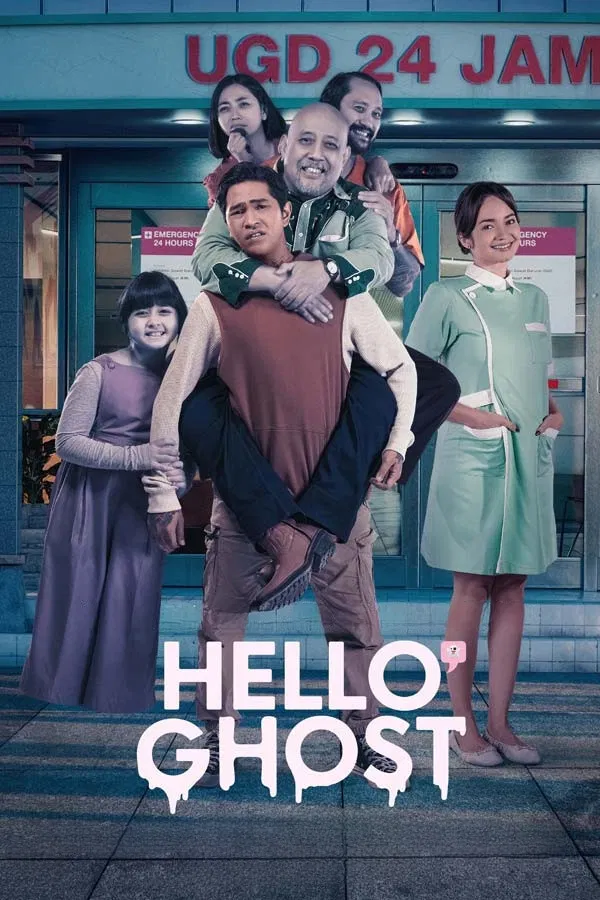 Poster chính thức của phim Phim Hài, Phim Tâm Lý "Ma Ơi Chào Mi" (Hello Ghost - 2023), với sự tham gia của diễn viên Onadio Leonardo và Enzy Storia.