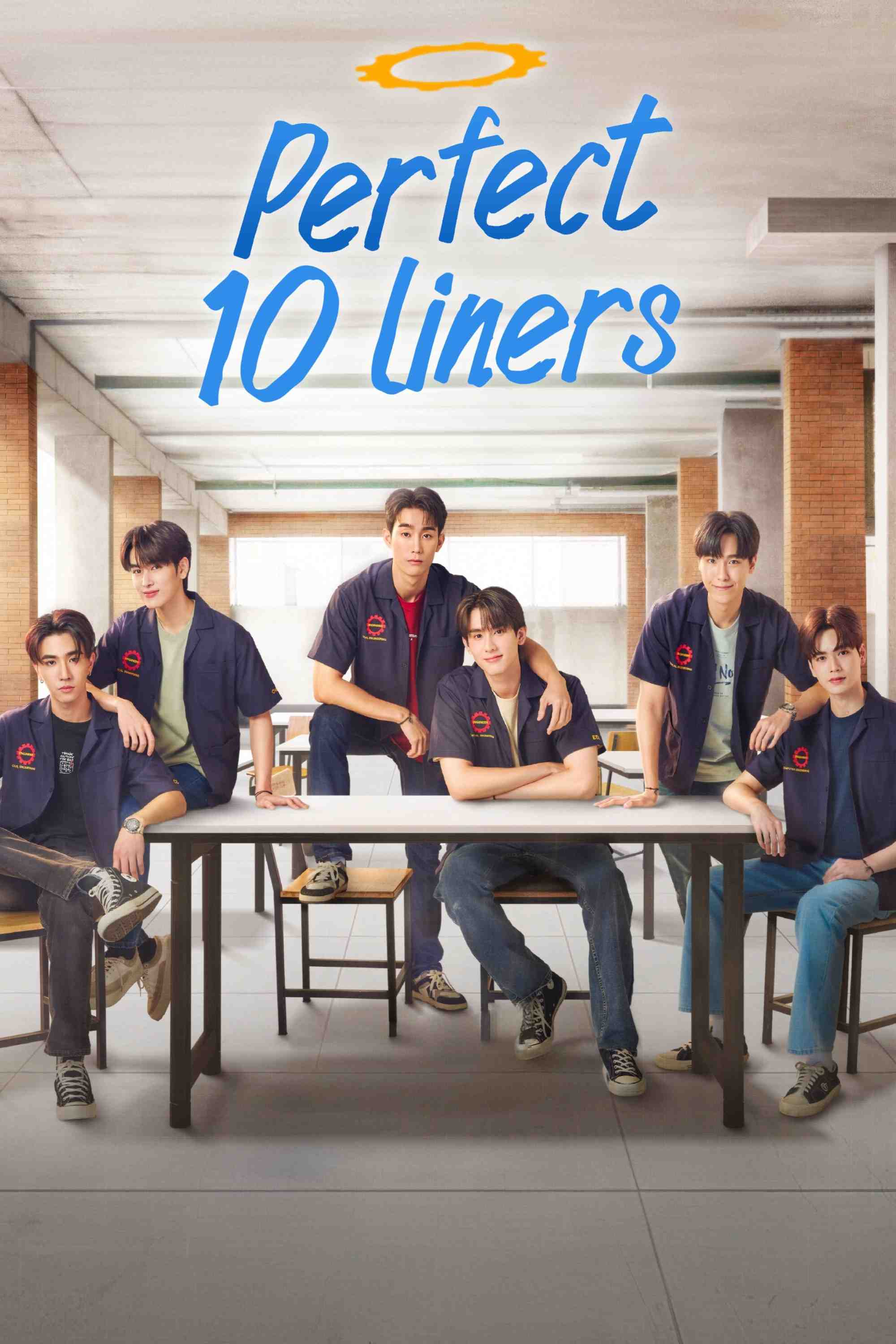 Poster chính thức của phim Phim Hài, Phim Tâm Lý "Mã thiên thần" (Perfect 10 Liners - 2024), với sự tham gia của diễn viên Kasidet Plookphol và Jiratchapong Srisang.