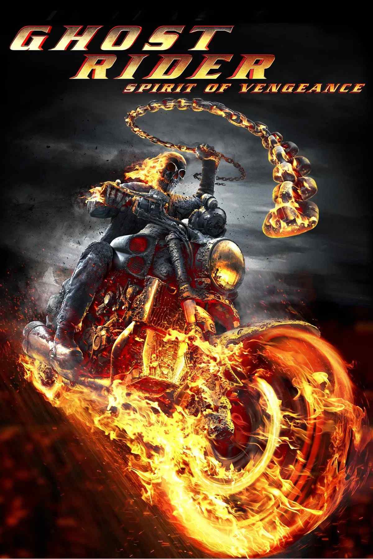 Poster chính thức của phim Phim Hành Động, Phim Giả Tượng "Ma Tốc Độ 2: Linh Hồn Báo Thù" (Ghost Rider: Spirit of Vengeance - 2011), với sự tham gia của diễn viên Nicolas Cage và Fergus Riordan.