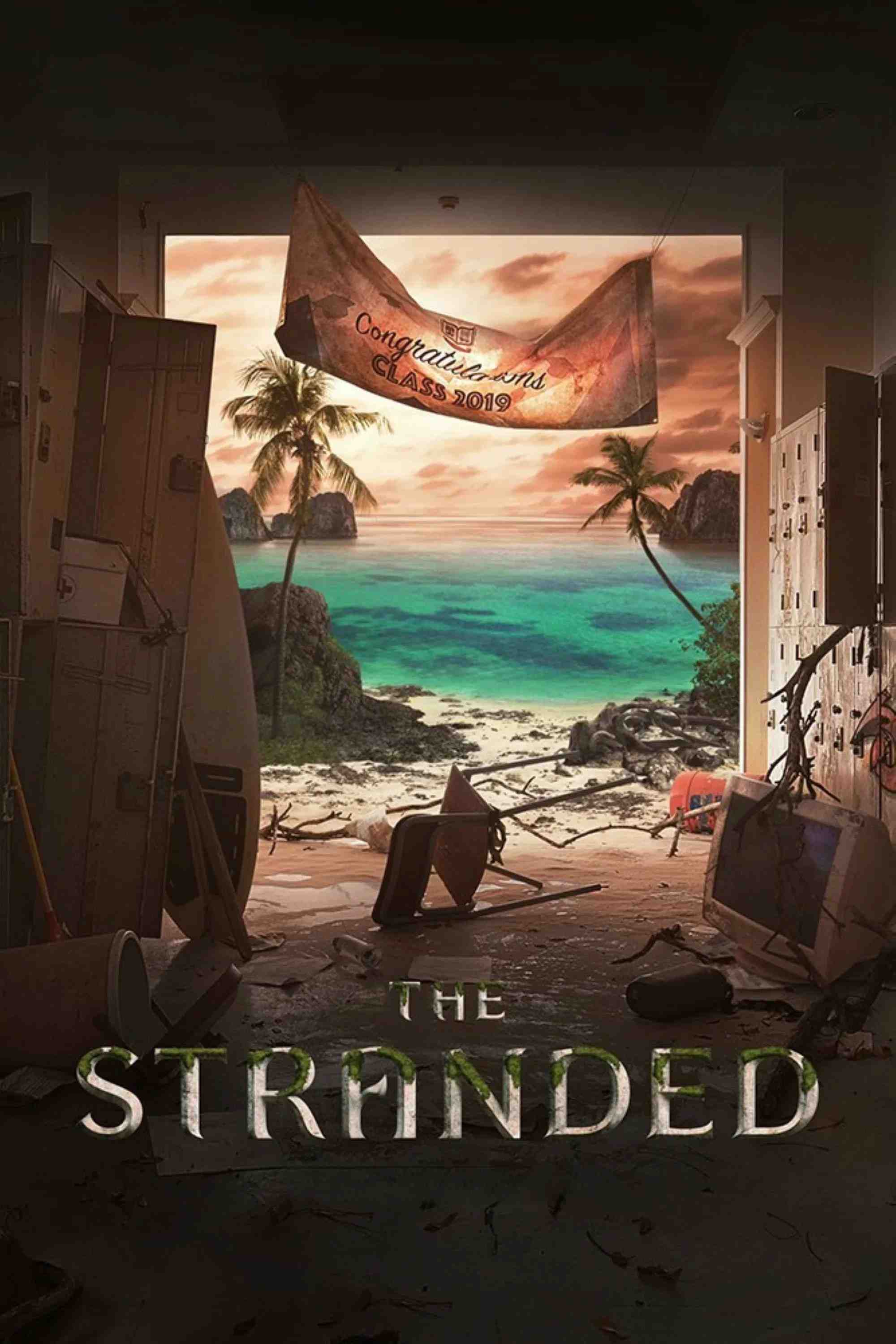Poster chính thức của phim Phim Tâm Lý, Phim Hành Động & Phiêu Lưu "Mắc Kẹt" (The Stranded - 2019), với sự tham gia của diễn viên Papangkorn Lerkchaleampote và Chutavuth Pattarakampol.