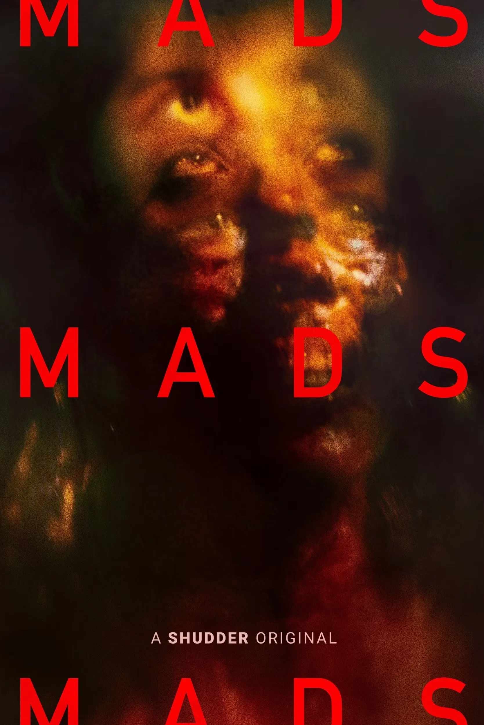 Poster chính thức của phim Phim Kinh Dị, Phim Giật Gân "MadS" (MadS - 2024), với sự tham gia của diễn viên Lucille Guillaume và Laurie Pavy.