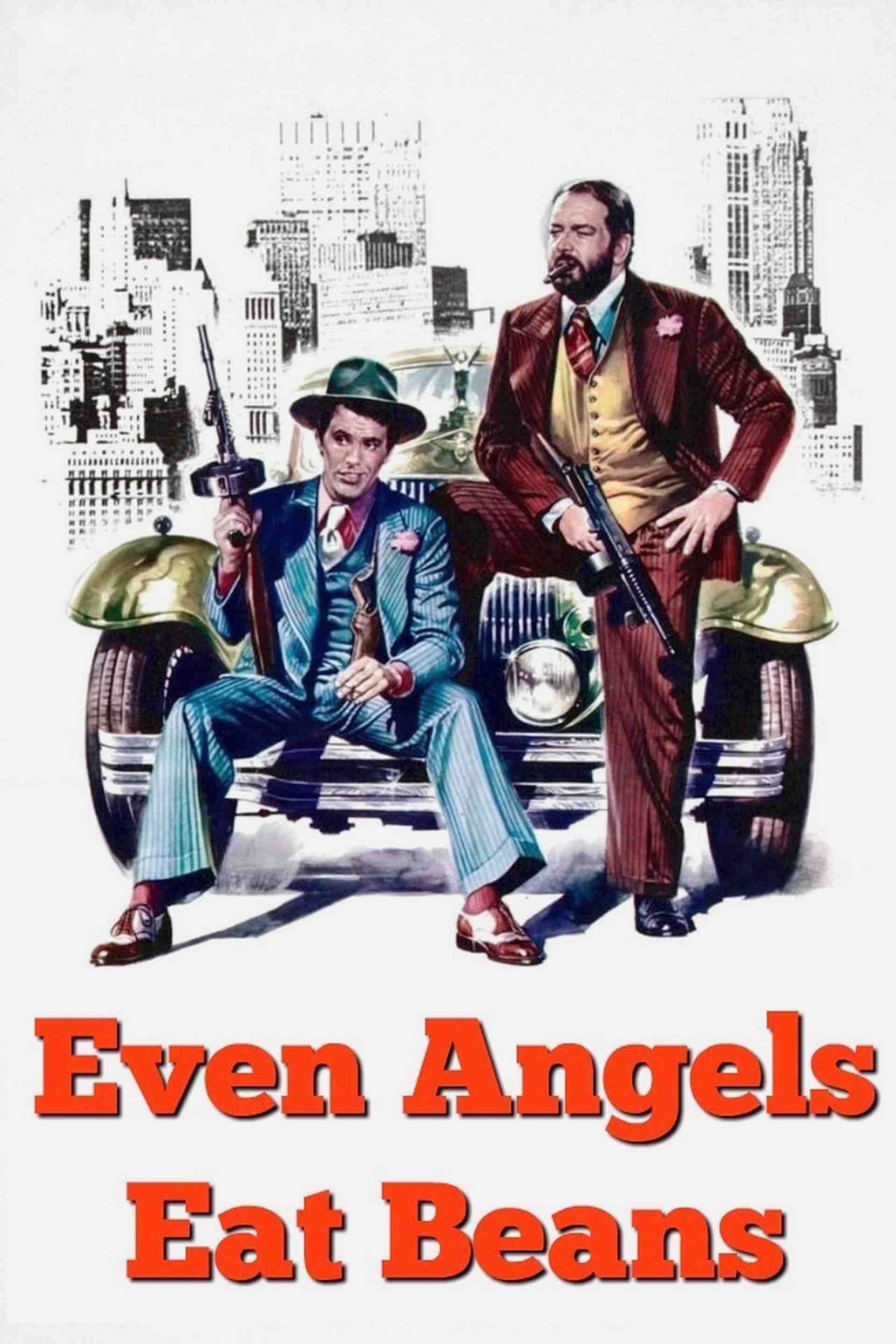 Poster chính thức của phim Phim Hình Sự, Phim Hành Động "Mãi Mãi Là Số 1 (Bản Điện Ảnh)" (Even Angels Eat Beans - 1973), với sự tham gia của diễn viên Giuliano Gemma và Bud Spencer.