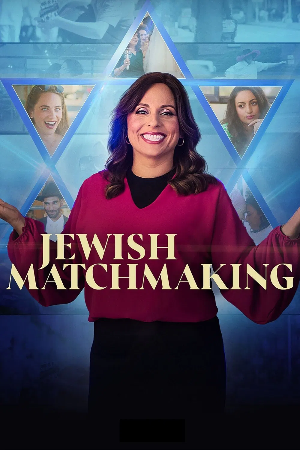 Poster chính thức của phim Truyền Hình Thực Tế "Mai Mối Do Thái" (Jewish Matchmaking - 2023).