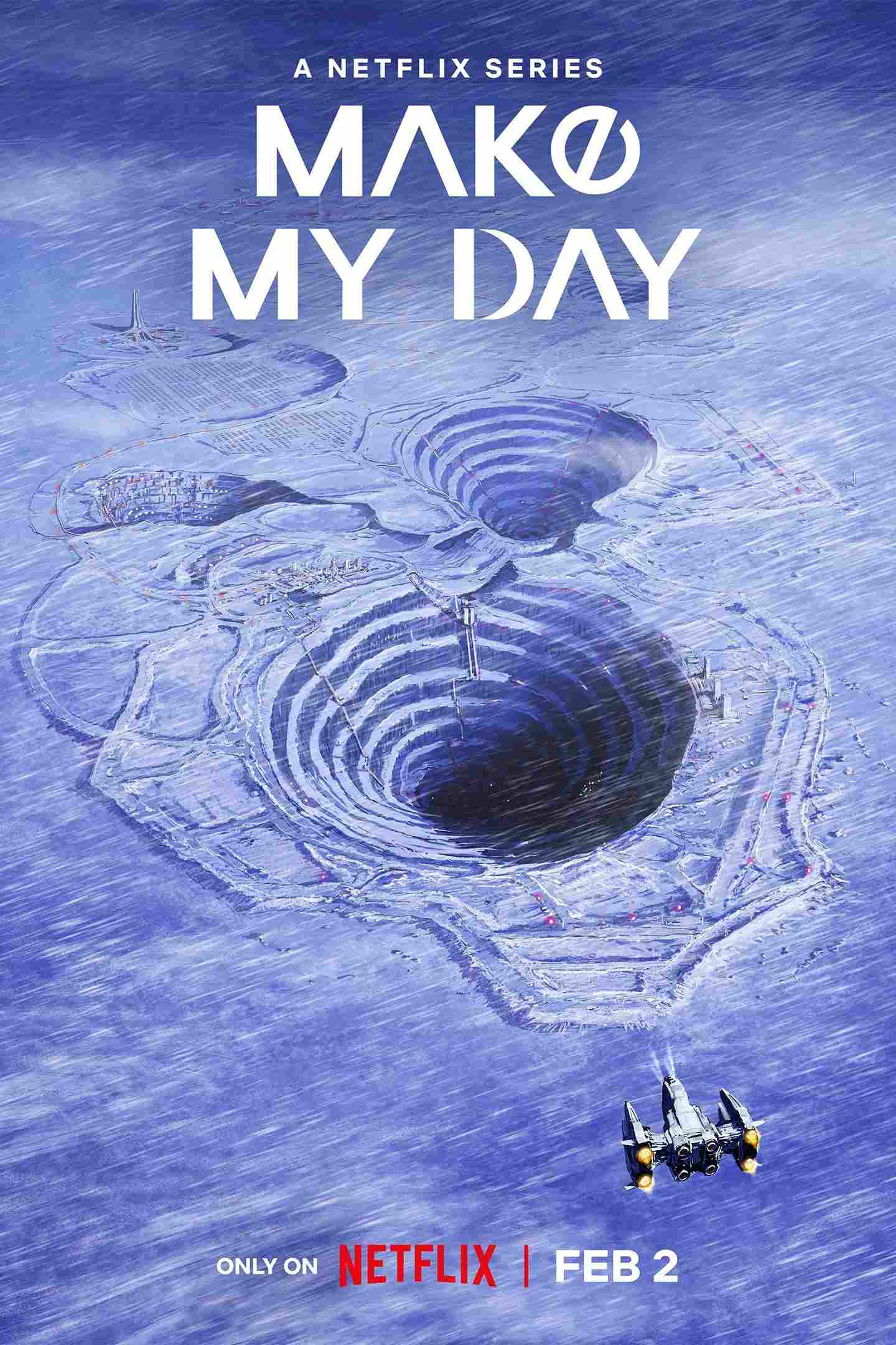 Poster chính thức của phim Phim Hoạt Hình, Phim Viễn Tưởng & Giả Tưởng "Make My Day" (MAKE MY DAY - 2023), với sự tham gia của diễn viên Masaomi Yamahashi và Ayahi Takagaki.