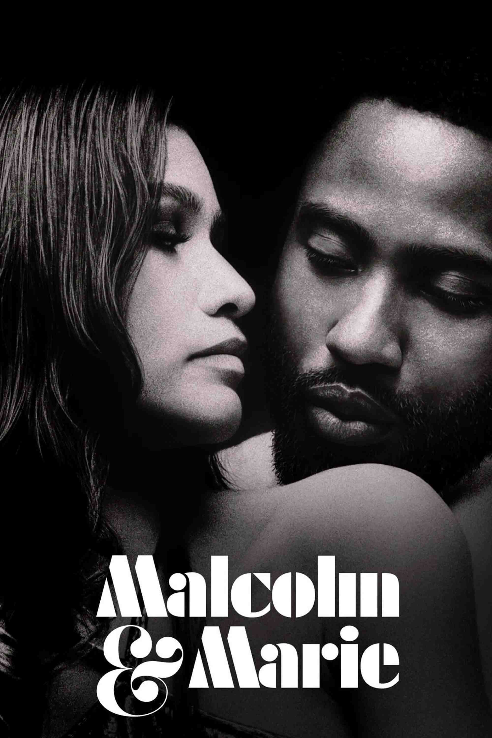 Poster chính thức của phim Phim Tâm Lý, Phim Tình Cảm "Malcolm & Marie" (Malcolm & Marie - 2021), với sự tham gia của diễn viên John David Washington và Zendaya.