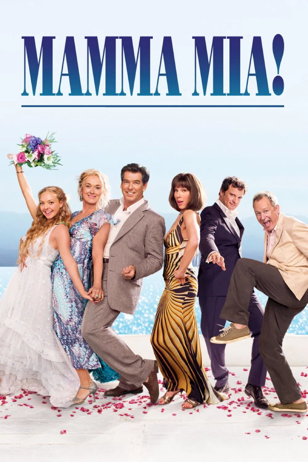 Poster chính thức của phim Phim Hài, Phim Tình Cảm "Mamma Mia! Giai Điệu Hạnh Phúc" (Mamma Mia! - 2008), với sự tham gia của diễn viên Meryl Streep và Amanda Seyfried.