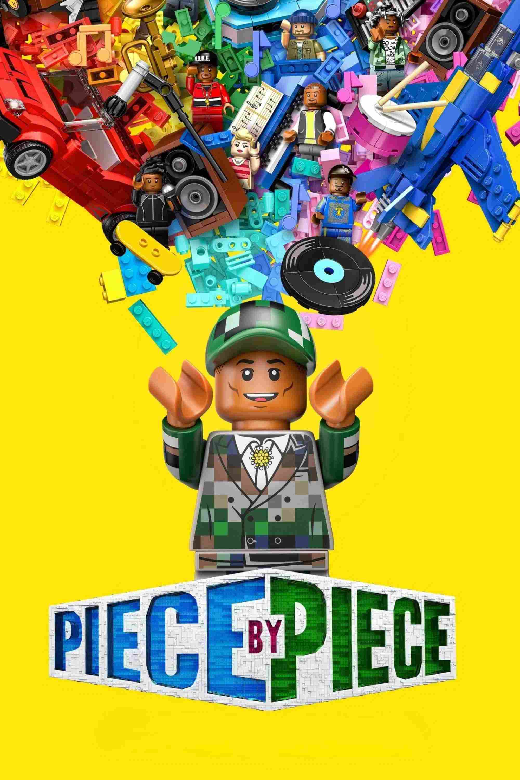 Poster chính thức của phim Phim Hoạt Hình, Phim Gia Đình "Mảnh Ghép Cuộc Đời" (Piece by Piece - 2024), với sự tham gia của diễn viên Pharrell Williams và Chad Hugo.