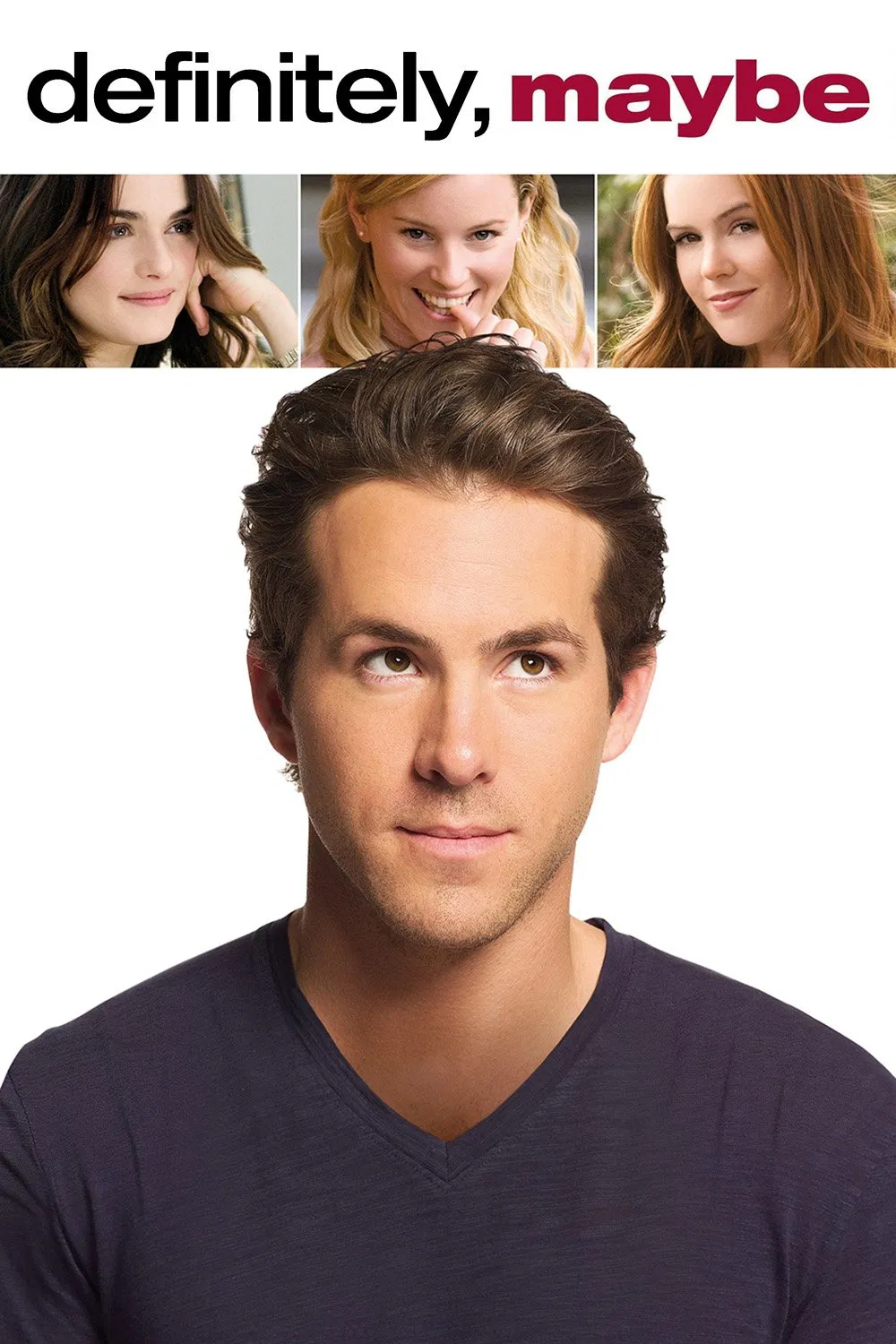 Poster chính thức của phim Phim Hài, Phim Tình Cảm "Mảnh Ghép Tình Yêu" (Definitely, Maybe - 2008), với sự tham gia của diễn viên Ryan Reynolds và Abigail Breslin.