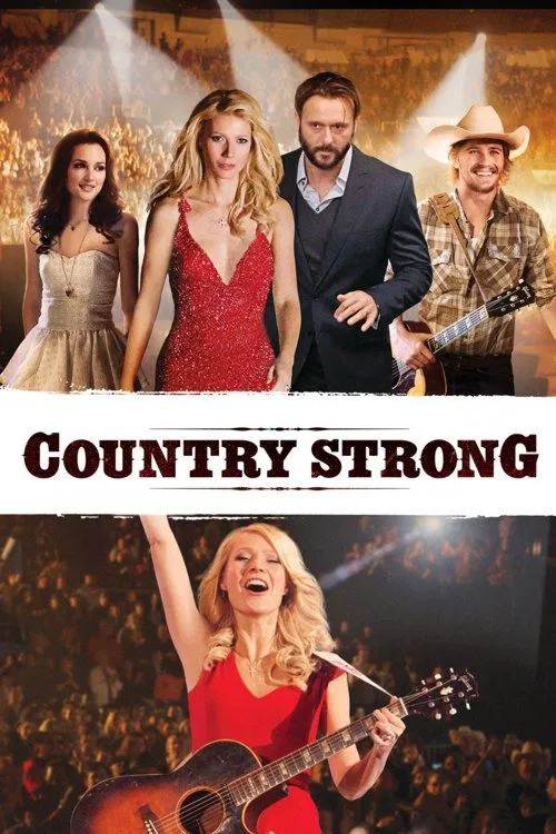Poster chính thức của phim Phim Tâm Lý, Phim Tình Cảm "Mạnh Mẽ Chất Đồng Quê" (Country Strong - 2010), với sự tham gia của diễn viên Gwyneth Paltrow và Garrett Hedlund.