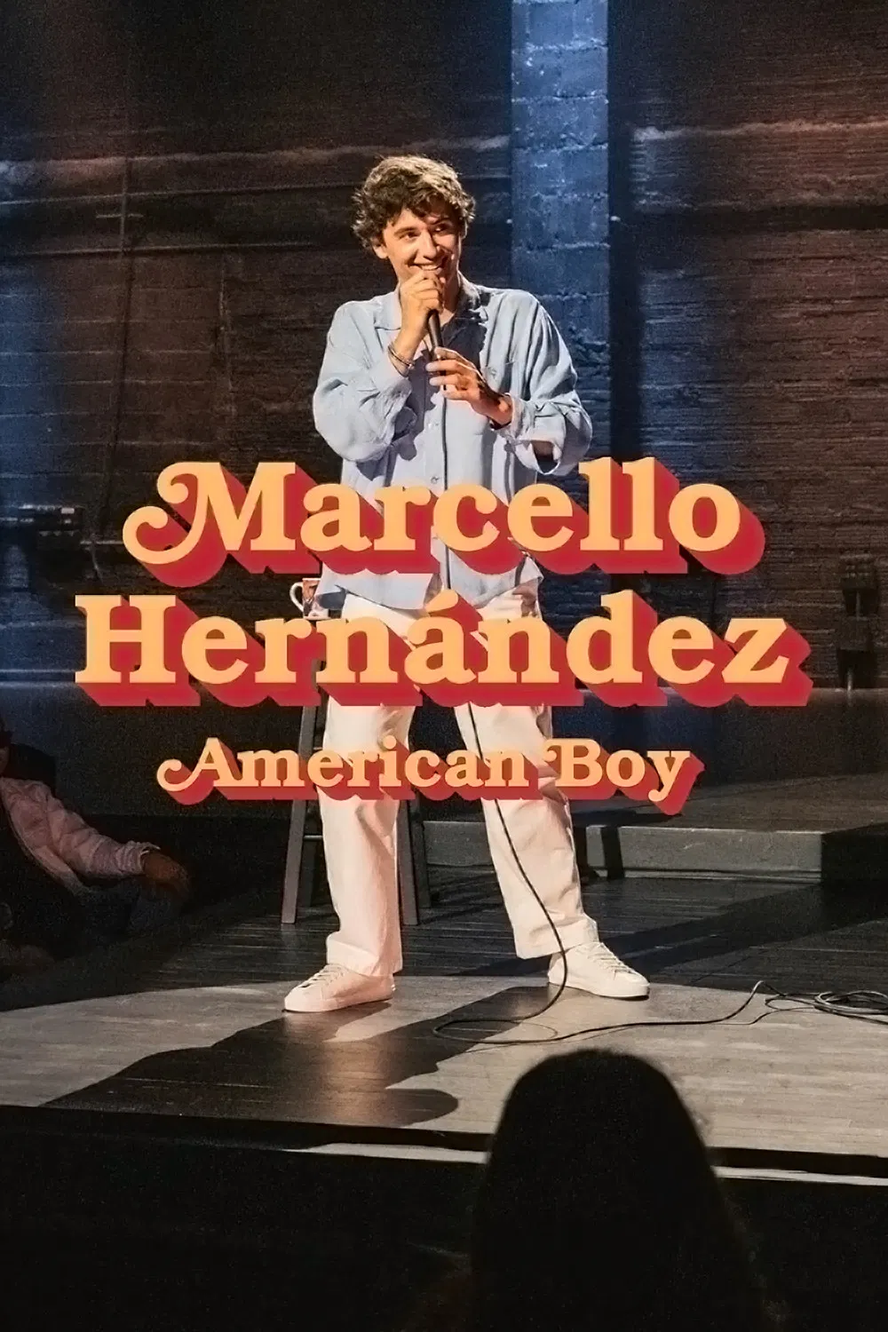 Poster chính thức của phim Phim Hài "Marcello Hernández: Cậu Bé Mỹ" (Marcello Hernández: American Boy - 2026), với sự tham gia của diễn viên Marcello Hernández.