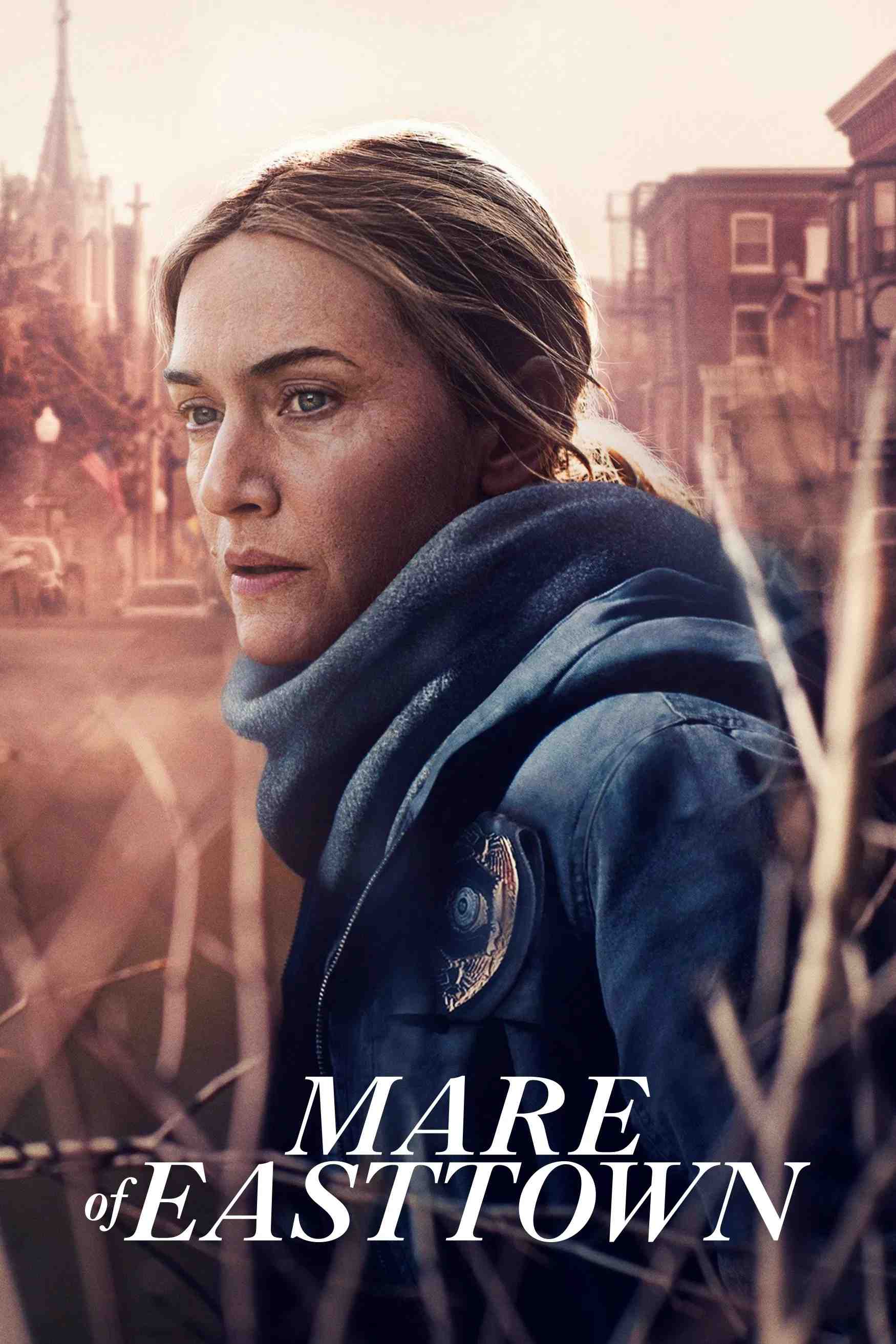 Poster chính thức của phim Phim Tâm Lý, Phim Bí Ẩn "Mare Ở Easttown" (Mare of Easttown - 2021), với sự tham gia của diễn viên Kate Winslet và Jean Smart.
