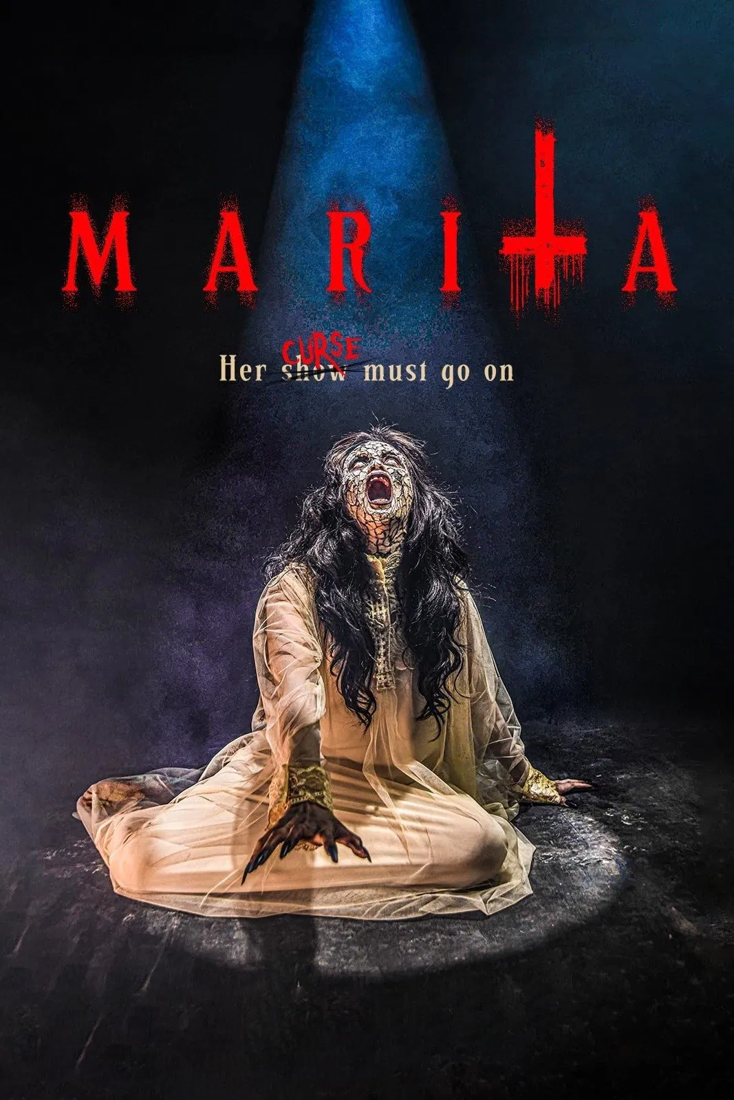 Poster chính thức của phim Phim Kinh Dị "Marita: Vong Nữ Đoạt Hồn" (Marita - 2023), với sự tham gia của diễn viên Rhen Escaño và Andrea Babierra.