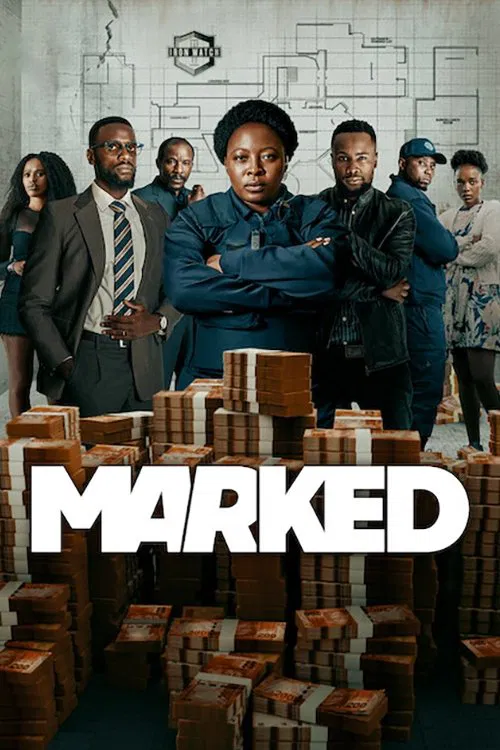 Poster chính thức của phim Phim Tâm Lý "Marked" (Marked - 2025), với sự tham gia của diễn viên Lerato Mvelase và Sphamandla Dhludhlu.