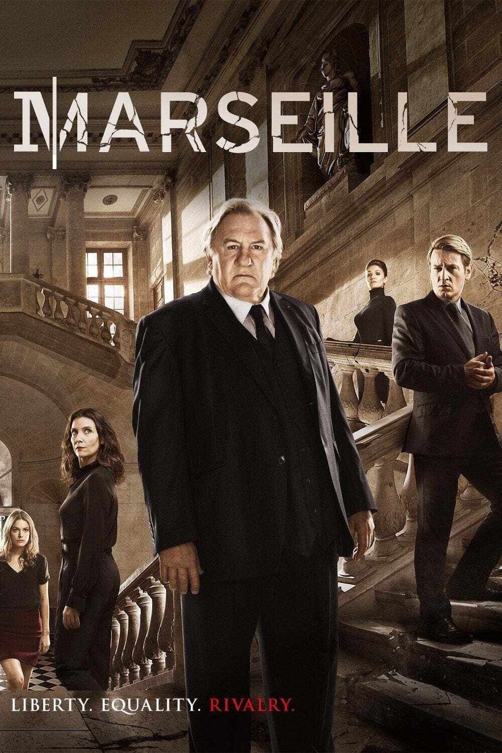 Poster chính thức của phim Phim Tâm Lý, Phim Hình Sự "Marseille (Phần 2)" (Marseille - 2016), với sự tham gia của diễn viên Natacha Régnier và Jérôme Cachon.
