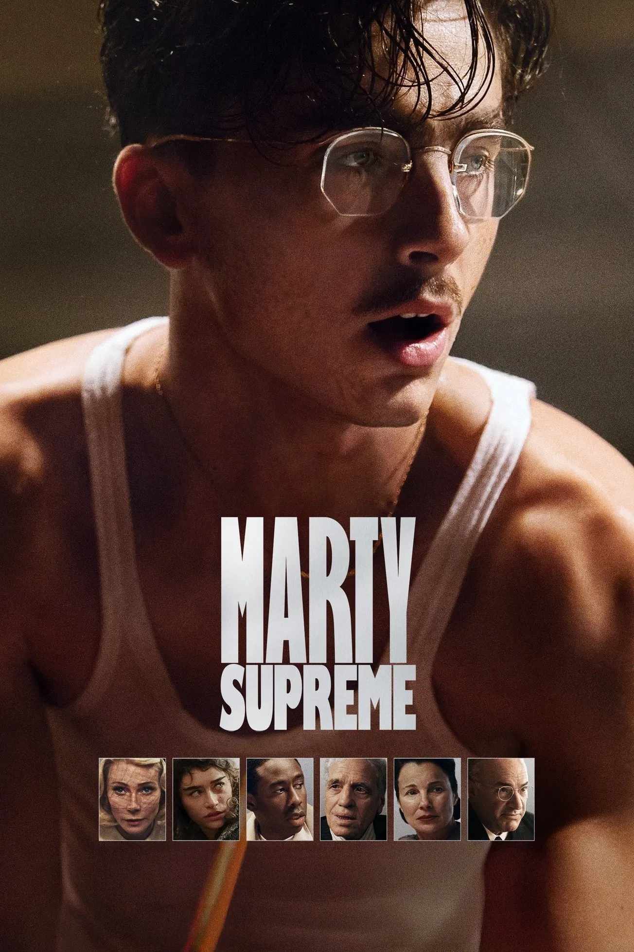 Poster chính thức của phim Phim Tâm Lý, Phim Hài "Marty Vô Song" (Marty Supreme - 2025), với sự tham gia của diễn viên Timothée Chalamet và Gwyneth Paltrow.