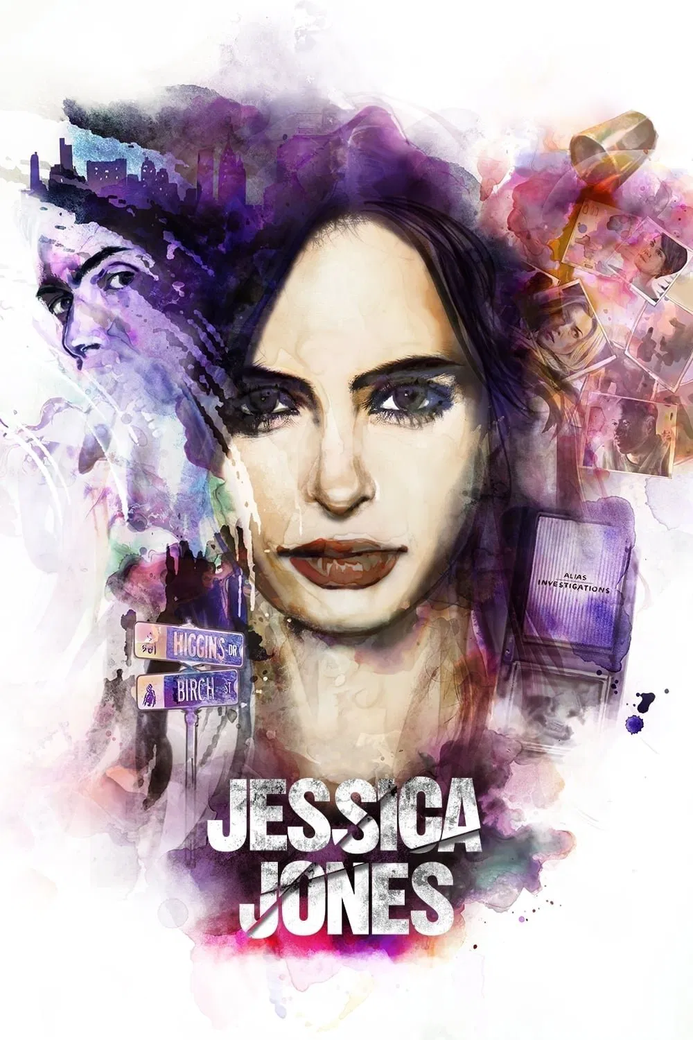 Poster chính thức của phim Phim Viễn Tưởng & Giả Tưởng, Phim Tâm Lý "Marvel's Jessica Jones (Phần 1)" (Marvel's Jessica Jones - 2015), với sự tham gia của diễn viên Krysten Ritter và Rachael Taylor.