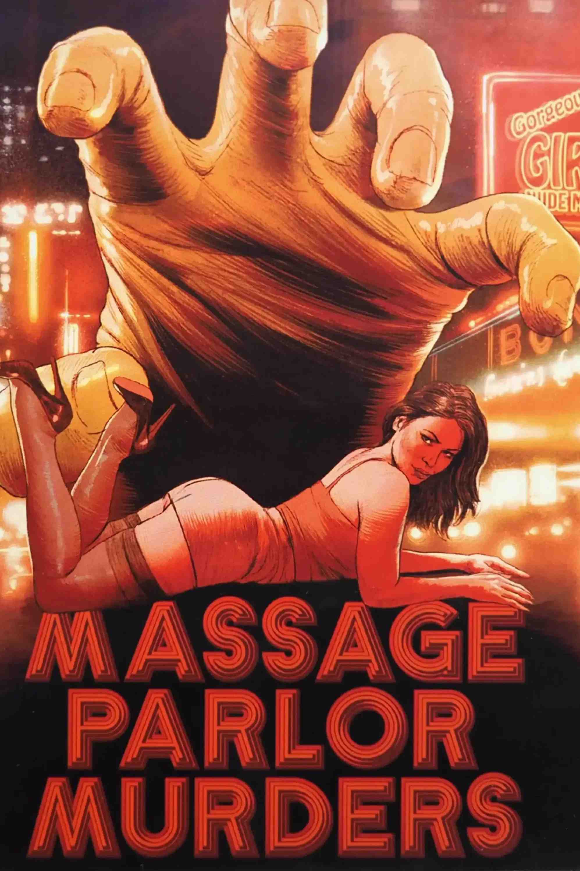 Poster chính thức của phim Phim Bí Ẩn, Phim Hình Sự "Massage Parlor Murders!" (Massage Parlor Murders - 1973), với sự tham gia của diễn viên Sandra Peabody và Anne Gaybis.