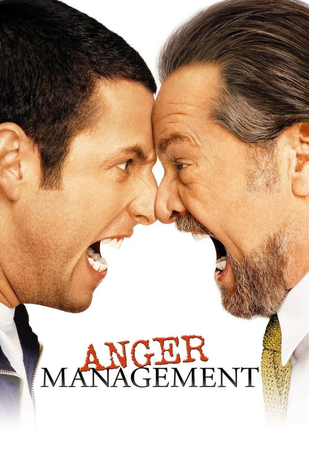Poster chính thức của phim Phim Hài "Mất Kiểm Soát" (Anger Management - 2003), với sự tham gia của diễn viên Adam Sandler và Jack Nicholson.
