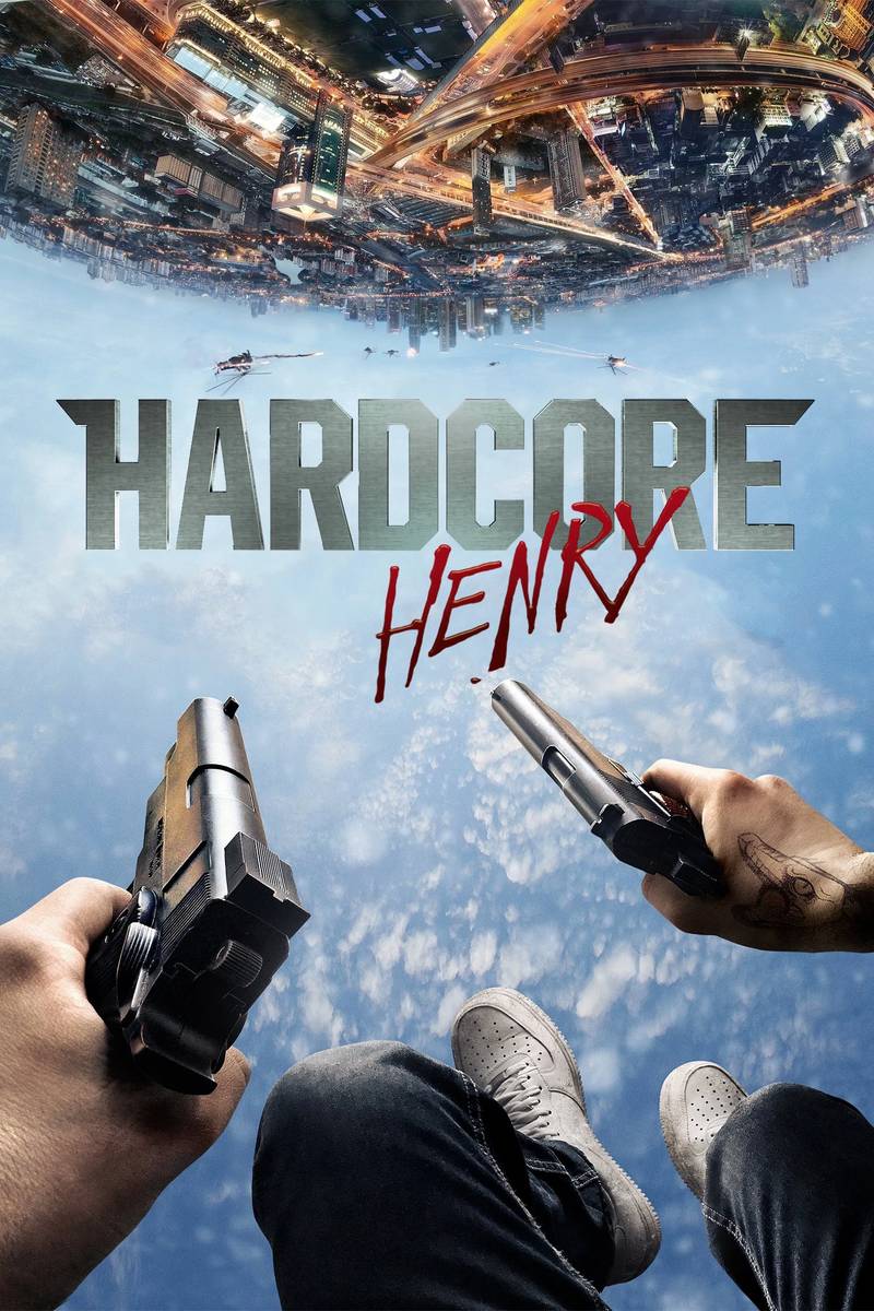 Poster chính thức của phim Phim Hành Động, Phim Phiêu Lưu "Mật Mã Henry" (Hardcore Henry - 2015), với sự tham gia của diễn viên Sharlto Copley và Danila Kozlovsky.