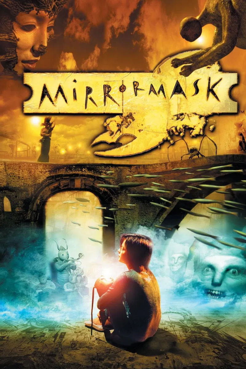 Poster chính thức của phim Phim Giả Tượng "Mặt Nạ Gương" (MirrorMask - 2005), với sự tham gia của diễn viên Stephanie Leonidas và Jason Barry.