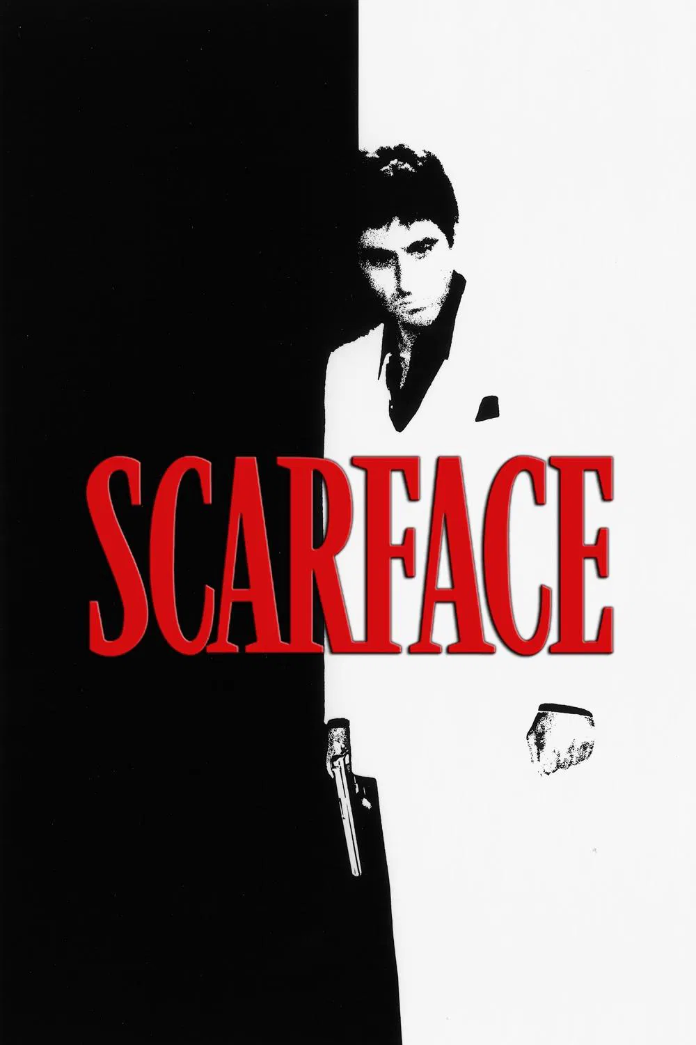 Poster chính thức của phim Phim Hành Động, Phim Hình Sự "Mặt Sẹo" (Scarface - 1983), với sự tham gia của diễn viên Al Pacino và Steven Bauer.