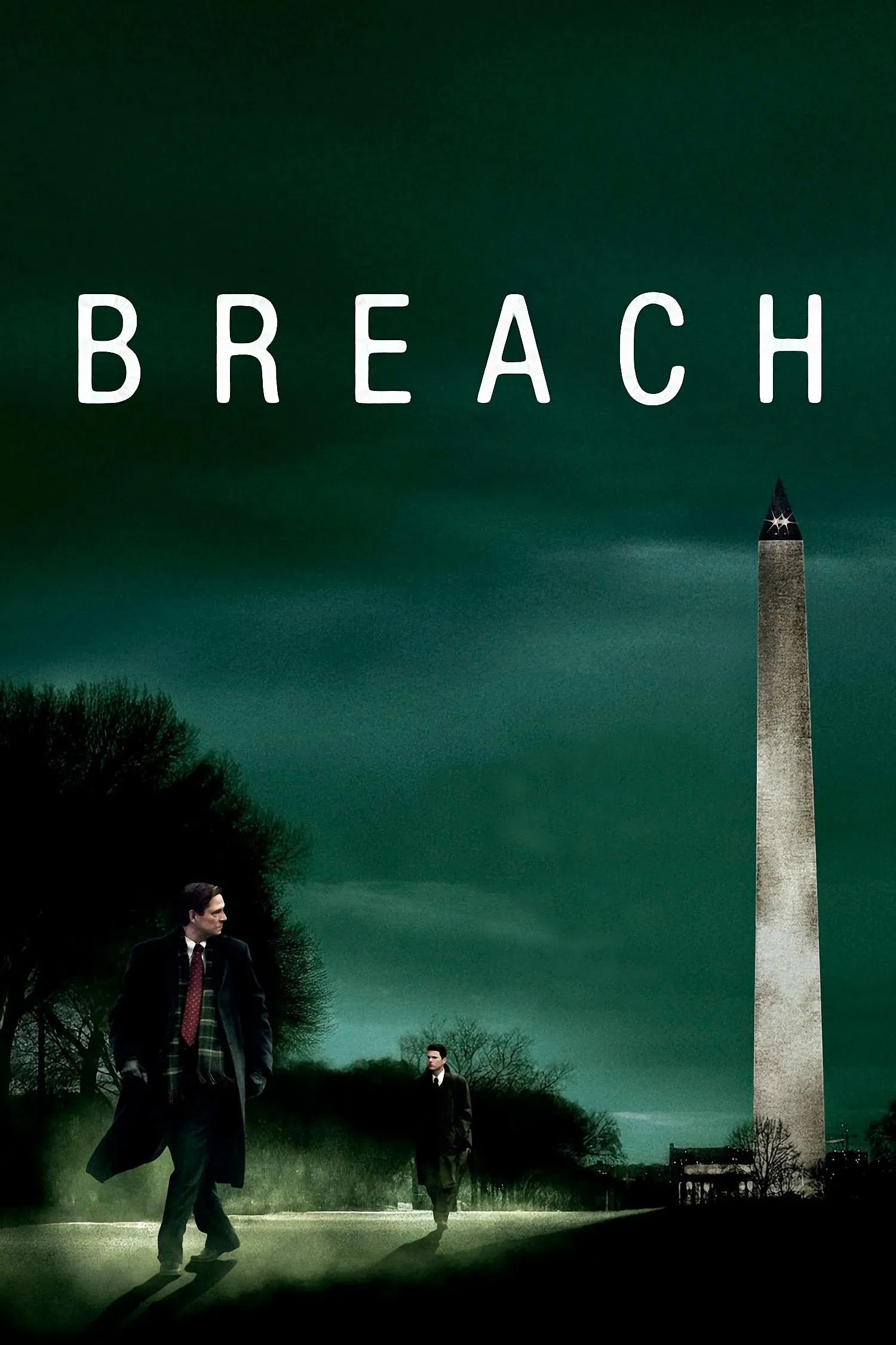 Poster chính thức của phim Phim Tâm Lý, Phim Giật Gân "Mật Thám" (Breach - 2007), với sự tham gia của diễn viên Chris Cooper và Ryan Phillippe.