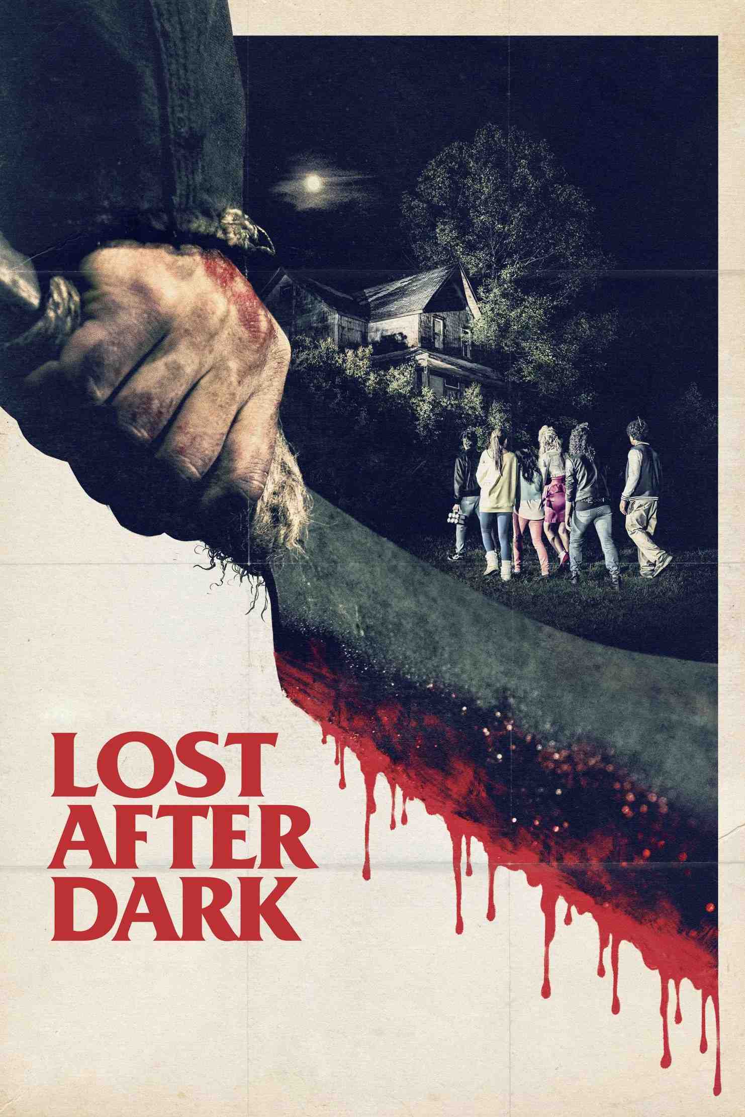 Poster chính thức của phim Phim Kinh Dị "Mất Tích Trong Bóng Đêm" (Lost After Dark - 2014), với sự tham gia của diễn viên Alexander Calvert và Jesse Camacho.