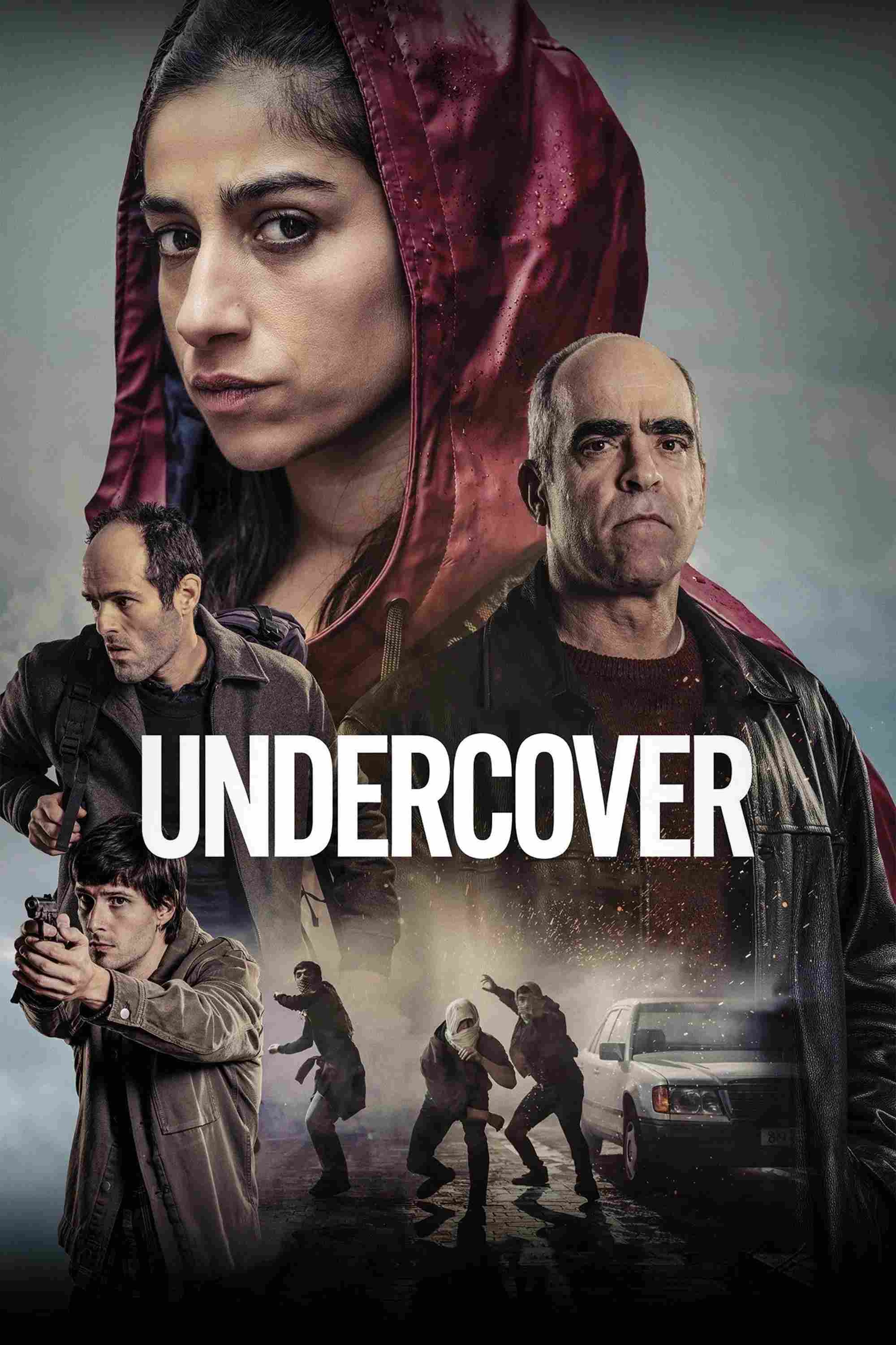 Poster chính thức của phim Phim Tâm Lý, Phim Hình Sự "Mật Vụ Ẩn Danh" (Undercover - 2024), với sự tham gia của diễn viên Carolina Yuste và Luis Tosar.