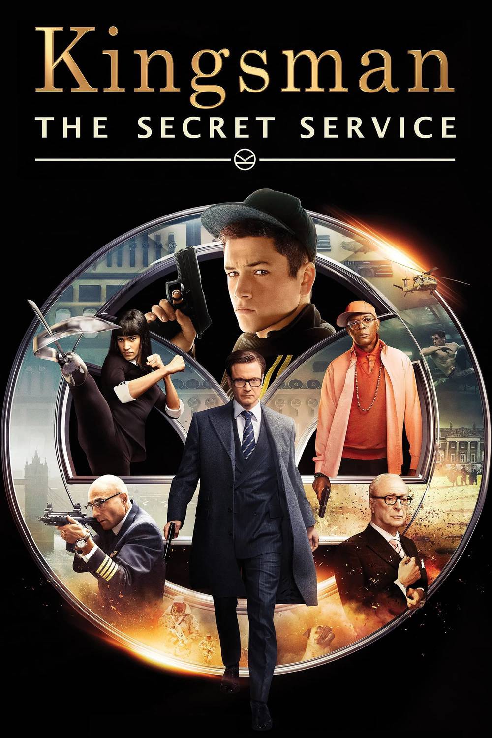 Poster chính thức của phim Phim Hình Sự, Phim Hài "Mật Vụ Kingsman" (Kingsman: The Secret Service - 2015), với sự tham gia của diễn viên Taron Egerton và Colin Firth.
