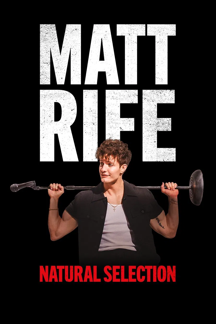 Poster chính thức của phim Phim Hài "Matt Rife: Chọn lọc tự nhiên" (Matt Rife: Natural Selection - 2023), với sự tham gia của diễn viên Matt Rife.