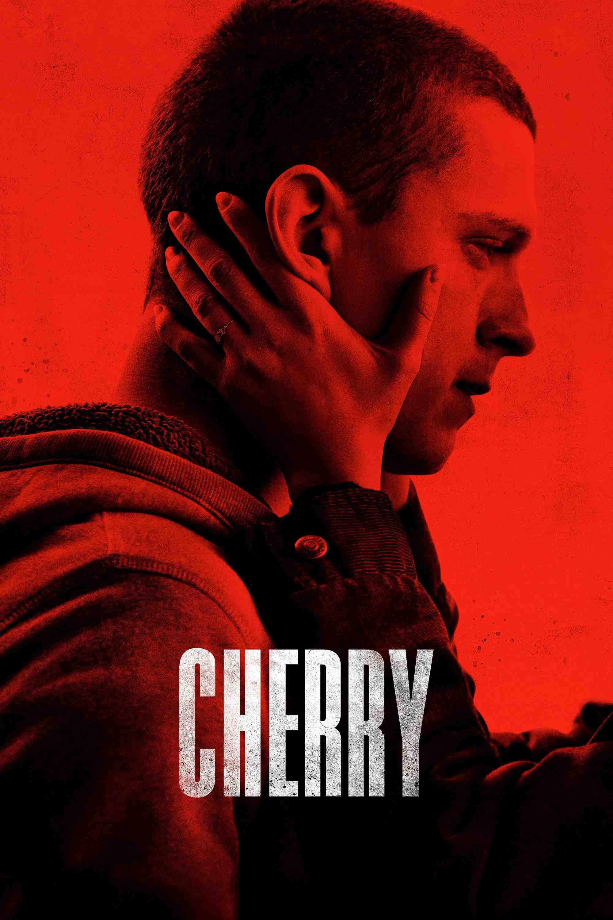 Poster chính thức của phim Phim Tâm Lý, Phim Hình Sự "Màu Đỏ Anh Đào" (Cherry - 2021), với sự tham gia của diễn viên Tom Holland và Ciara Bravo.