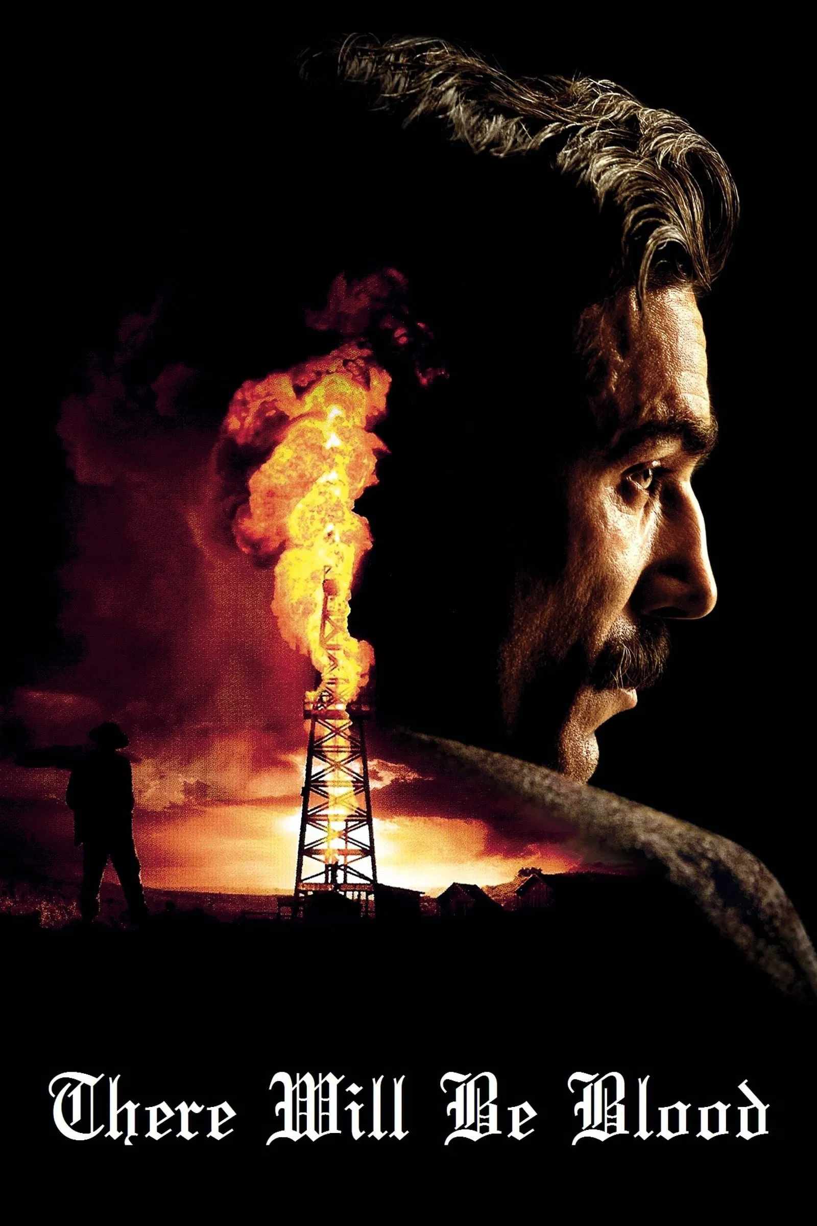 Poster chính thức của phim Phim Tâm Lý "Máu Sẽ Phải Đổ" (There Will Be Blood - 2007), với sự tham gia của diễn viên Daniel Day-Lewis và Paul Dano.