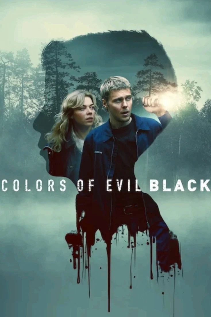 Poster chính thức của phim Phim Hình Sự, Phim Giật Gân "Màu Tà Ác: Đen" (Colors of Evil: Black - 2026), với sự tham gia của diễn viên Jakub Gierszał và Marianna Zydek.