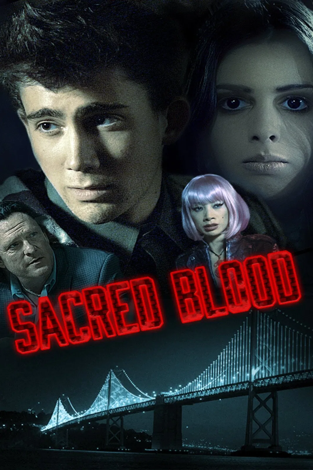 Poster chính thức của phim Phim Tâm Lý "Máu Thiêng" (Sacred Blood - 2015), với sự tham gia của diễn viên Bạch Linh và Michael Madsen.